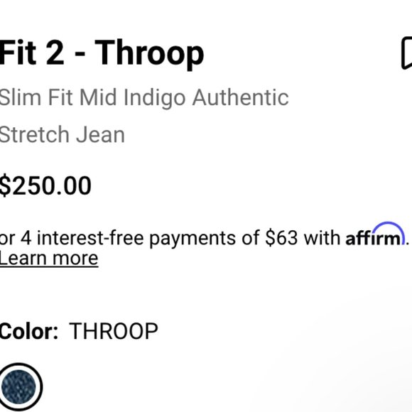 Rag & Bone Mens denim jeans - Fit 2 Throop size 32 | NEW - Picture 2 of 4